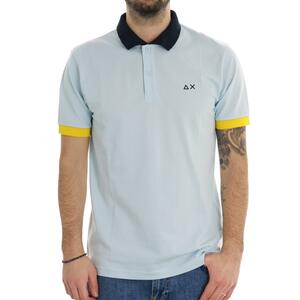 POLO CONTRASTI AZZURRO